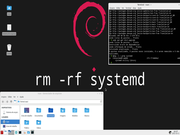 Xfce Debian 8.2 sem systemd